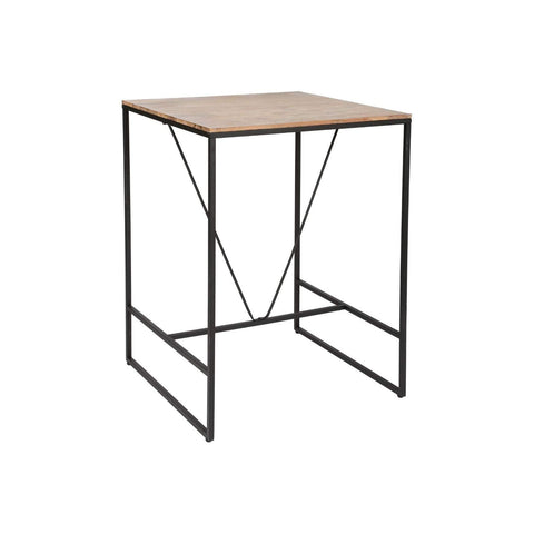Bartisch aus Holz und Metall 80x80x98cm