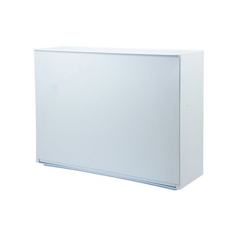 Schuhschrank Glatt Wandmontage 16x51,5x39cm Weiß