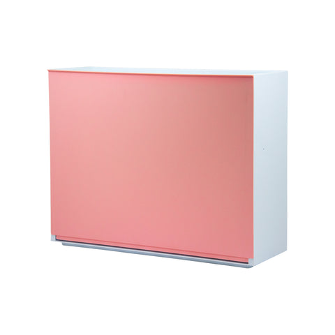 Schuhschrank Glatt Wandmontage 16x51,5x39cm Puderrosa