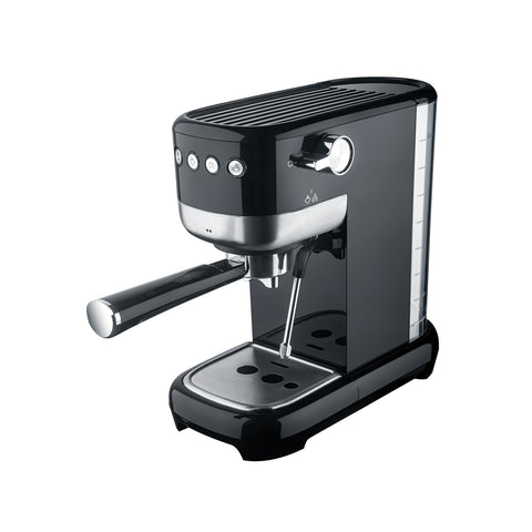 Espresso-Kaffeemaschine für gemahlenen Kaffee mit Milchaufschäumer 1350W