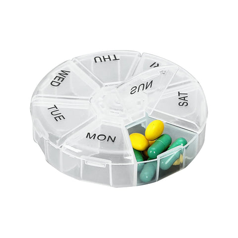 Pillendose mit 28 Fächern