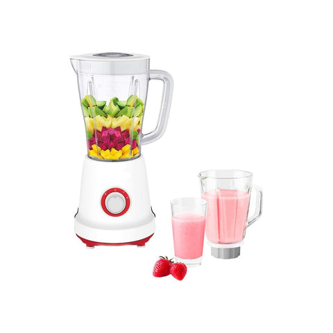 Standmixer mit 1,5-Liter-Glaskanne, 500 W, rot