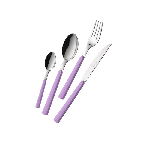 Set 24 Posate In Acciaio Fast Lilla