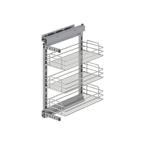 Küchenorganizer, ausziehbar, 3 Etagen, für Schubladen, Edelstahl, 30x48cm