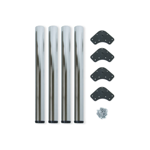 Set mit 4 verstellbaren Tischbeinen D. 60x710-730mm