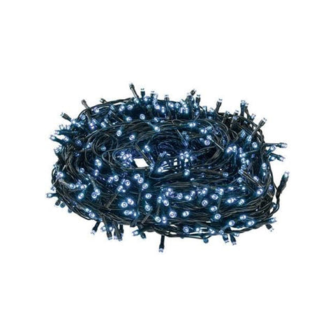 Lichterkette für Außenbereich, 500 blaue Lichter, 25 m