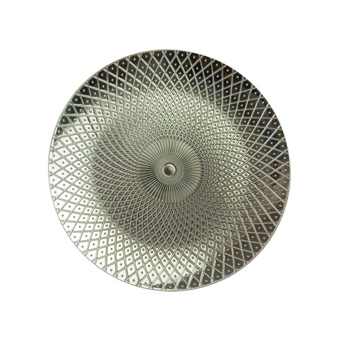 immagine-1-euronatale-piatto-rombi-concentrici-plastica-silver-33cm-ean-8019959872387