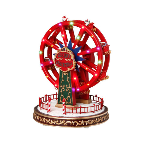 Weihnachtliches Riesenrad mit Lichtern und Musik