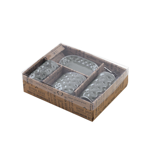 4-teiliges Badaccessoire-Set aus Keramik zum Aufstellen