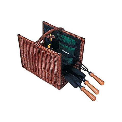 Weidenkorb mit Gartenwerkzeug-Set – Komplett und sofort einsatzbereit