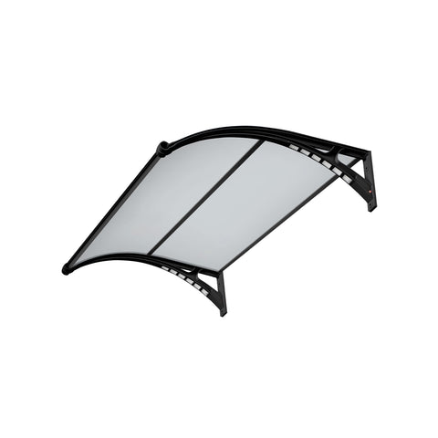Vordach aus ABS mit opaler Abdeckung 1x1,5m mit LED