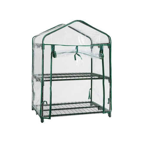 Gewächshaus 2 Etagen mit PVC-Abdeckung 69x49x93cm