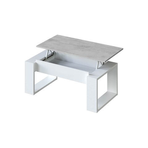 Couchtisch mit anhebbarem Fach 105x55x45cm