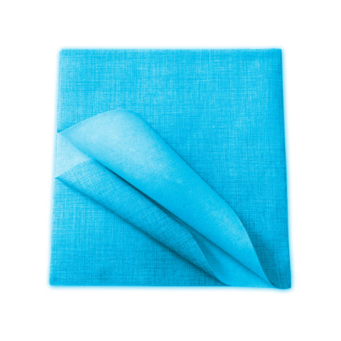 Set 100 TNT-Tischdecken "Monouso Celeste" 100x100cm