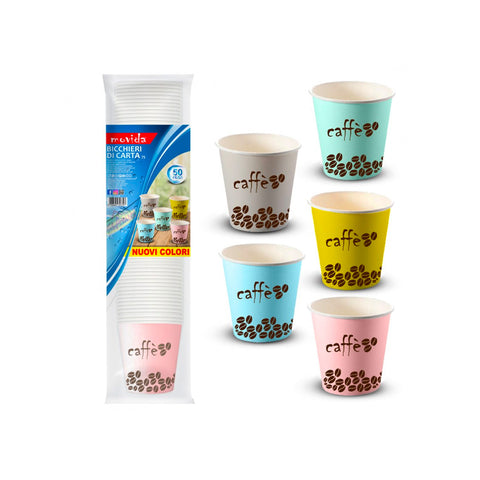 Set mit 50 Bio-Pappbechern für Kaffee, 0,75 l