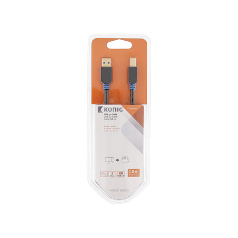USB 3.0 Kabel Stecker A - Stecker B 2m