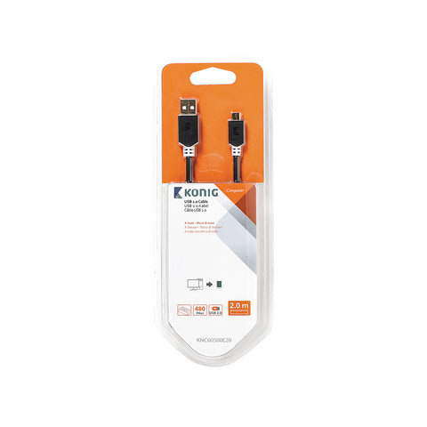 USB-Kabel Stecker - Micro B Stecker 2m