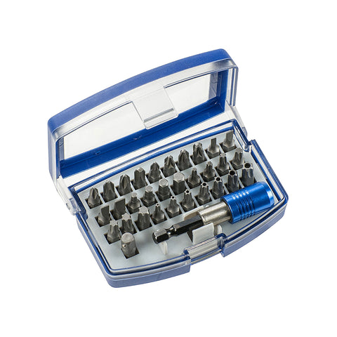 32-teiliges Chrom-Stahl-Bohrer-Set mit Etui