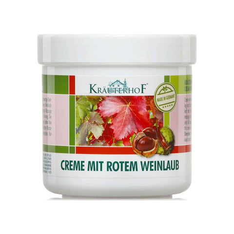 Creme mit rotem Weinlaub für Beine und Füße 250ml