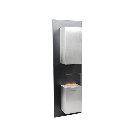 Bioethanol-Wandkamin Latona Schwarz