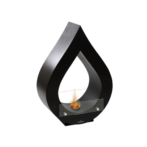 Bioethanol-Kamin Poseidon Schwarz für den Boden