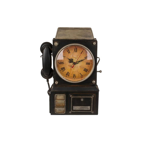Cassetta Portachiavi A Forma Di Telefono E Orologio Retrò