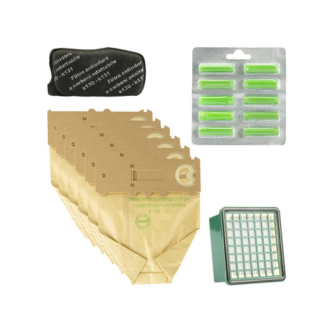 Ersatzteil-Set VK130 VK131 – Beutel, Filter, Duftsteine und Geruchsfilter