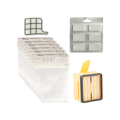 Set 12 Beutel + 12 Duftstäbchen + 2 Hepa-Filter + 2 Motorfilter für VK 135/136