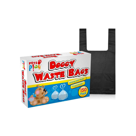 Sacchetti profumati bisogni cani Pets Play - Set 150 pezzi Doggy Waste Bags con profumazione menta