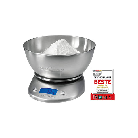Digitale Küchenwaage mit Edelstahlschüssel 5 kg
