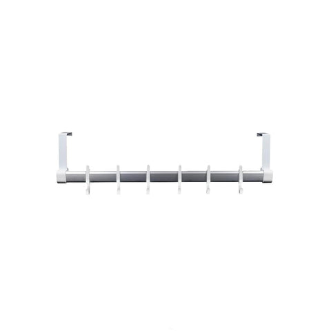 Garderobenhakenleiste mit 6 Haken für Türen aus Aluminium 13x55,5x8,5cm