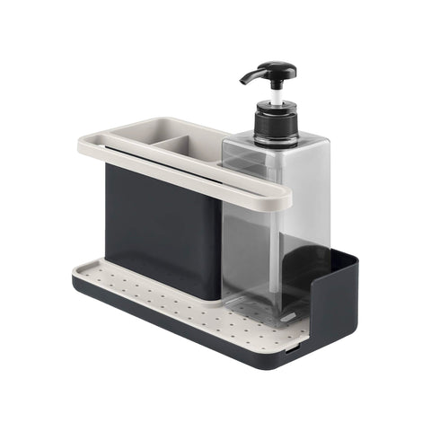 Organizer für Spüle mit Abtropfschale und Seifenspender 22x23x11cm