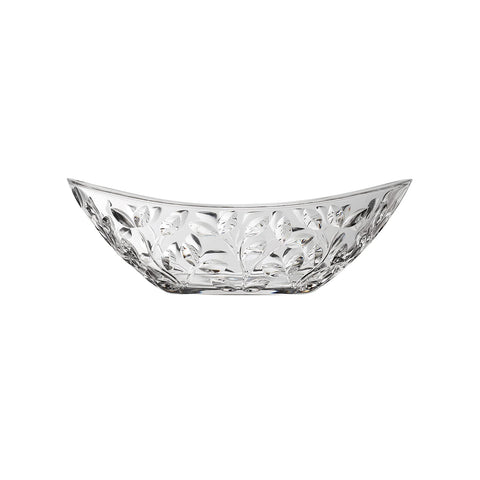 Ovale Glasschale Laurus 34cm aus Klangglas