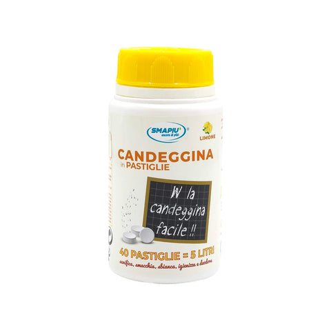 Set mit 40 Zitronen-Bleichmitteltabletten