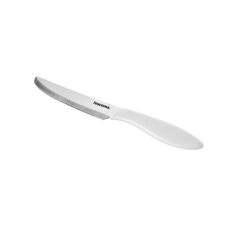6 weiße Tafelmesser 12cm