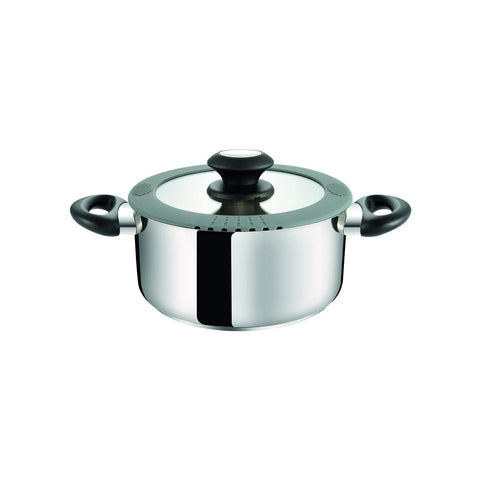 Stieltopf mit Deckel D. 20cm 3l