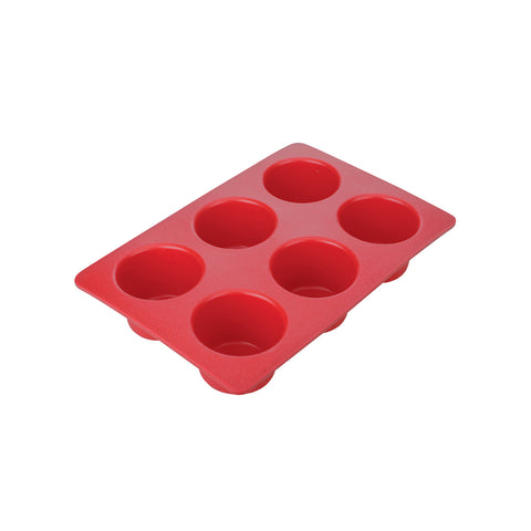 Silikonform für 6 Muffins