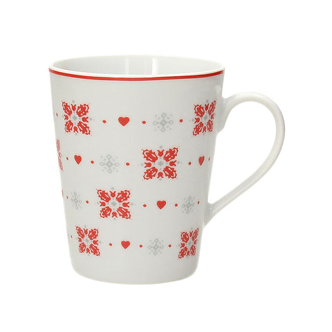 Tasse mit rotem Design 380 ml