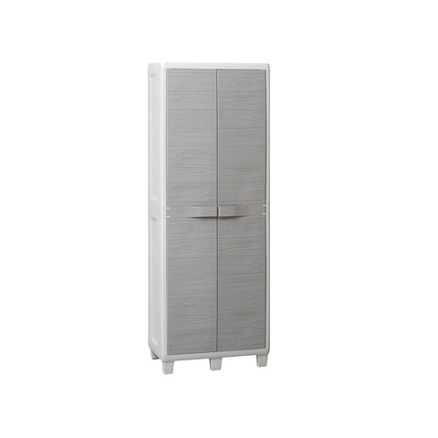 Besenschrank Hellgrau/Taubengrau