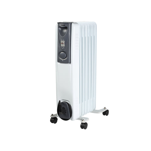 Ölradiator 7 Elemente Weiß 1500W