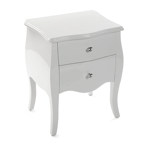 Comodino Basso A 2 Cassetti In Legno 60x39x50cm