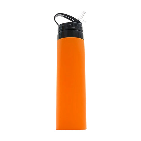 Hydralyne Silikon-Trinkflasche für Sportler 550 ml, Orange