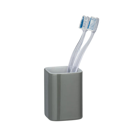 Zahnbürstenhalter aus Keramik, grau