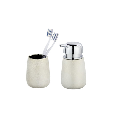 Set Dispenser E Portaspazzolini Glimma Oro