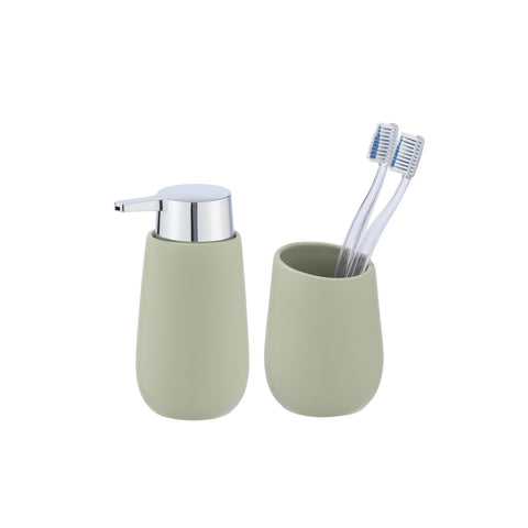 Set Spender und Zahnbürstenhalter Limettengrün