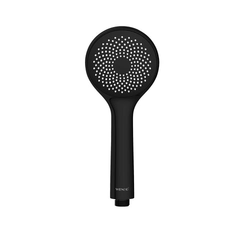 immagine-1-wenko-soffione-doccia-watersaving-nero-opaco-d-95cm-ean-4008838332573