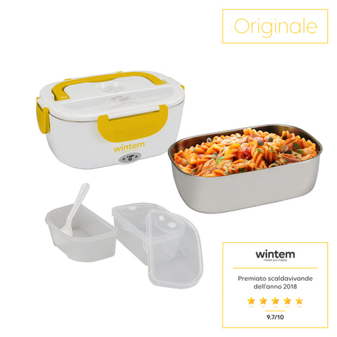 Lunchy Box Speisewärmer aus Stahl Beige