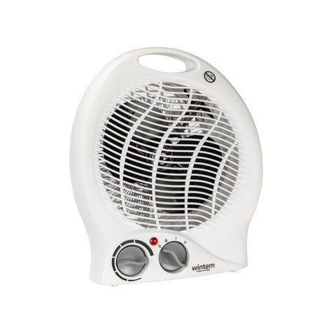 Kompakter Heizlüfter 2000W mit regelbarem Thermostat