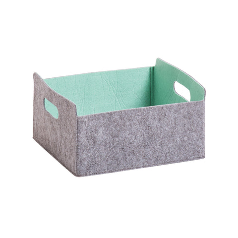 Filzkorb Grau/Blau 31x26x15,5cm
