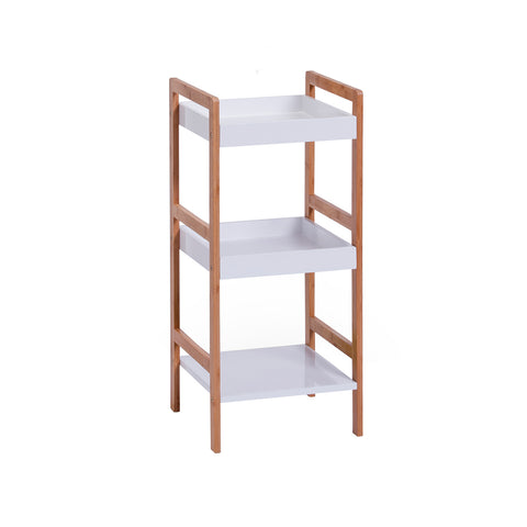 Regal mit 3 Ablagen aus Bambus und MDF